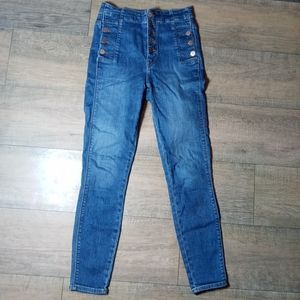 J Brand Natasha Lovesick Button Skinny Jeans 24